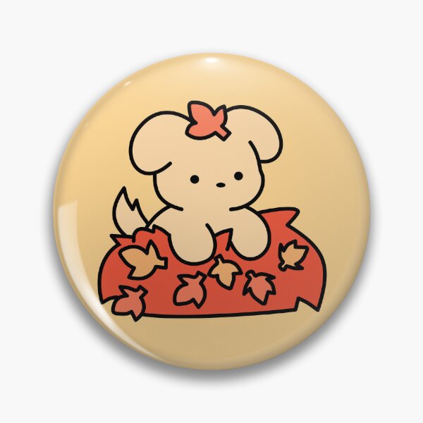 Item preview, Cute Dog In Pile Of Leaves Fall Doodle designed and sold by MiaBellaGirl.