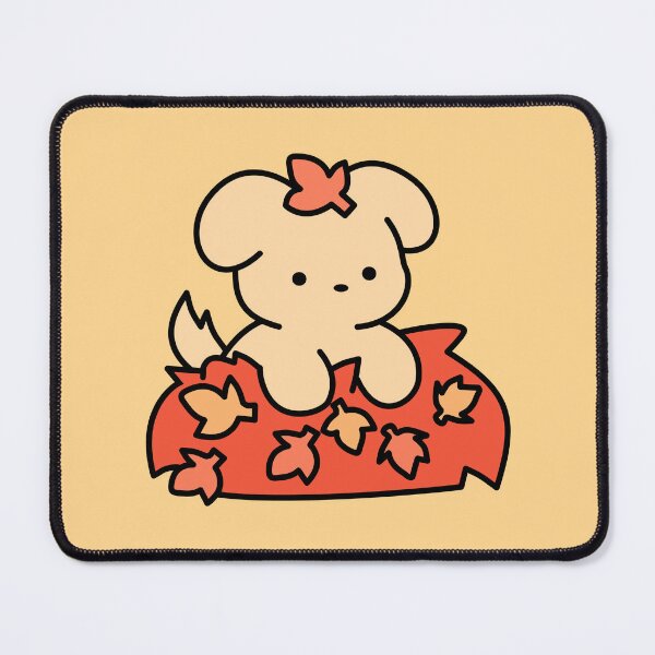 Item preview, Cute Dog In Pile Of Leaves Fall Doodle designed and sold by MiaBellaGirl.