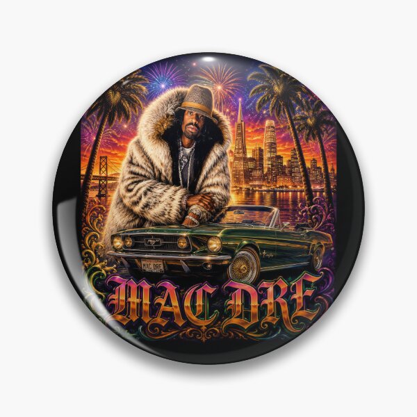 Item preview, Mac Dre Bay Area Legend Green Mustang Chicano Street Art T-Shirt | San Francisco Lowrider Hip Hop Graphic Tee designed and sold by Street Culture Couture.