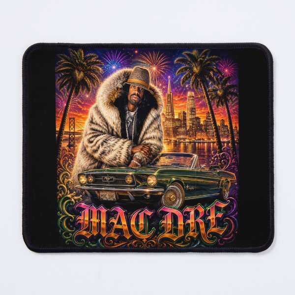 Item preview, Mac Dre Bay Area Legend Green Mustang Chicano Street Art T-Shirt | San Francisco Lowrider Hip Hop Graphic Tee designed and sold by Street Culture Couture.