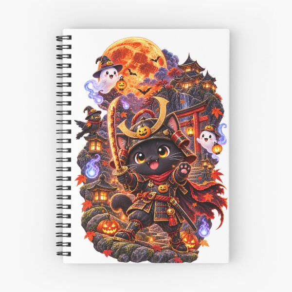 Item preview, Chibi Black Cat Samurai designed and sold by TeikunShop.