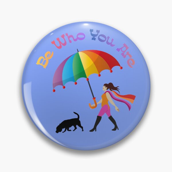 Item preview, Be Who You Are - Pride Rainbow Umbrella and Dog Design designed and sold by Evelashop.