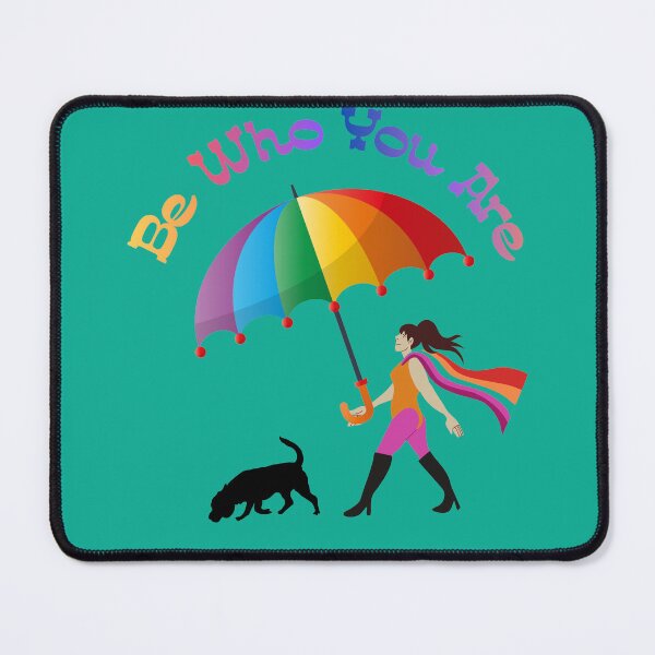 Item preview, Be Who You Are - Pride Rainbow Umbrella and Dog Design designed and sold by Evelashop.