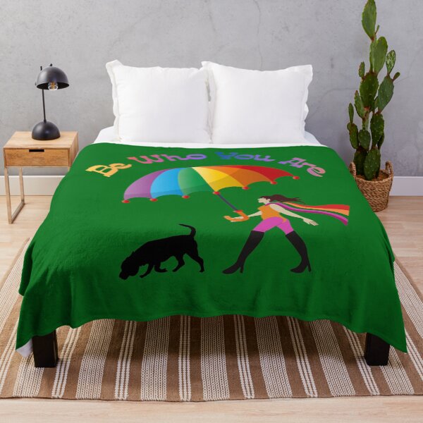 Item preview, Be Who You Are - Pride Rainbow Umbrella and Dog Design designed and sold by Evelashop.