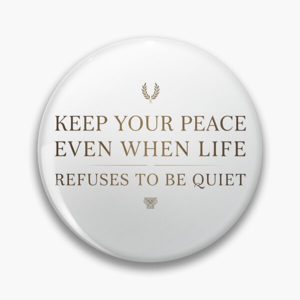 Item preview, Keep Your Peace When Life Gets Loud designed and sold by syotos-ai.
