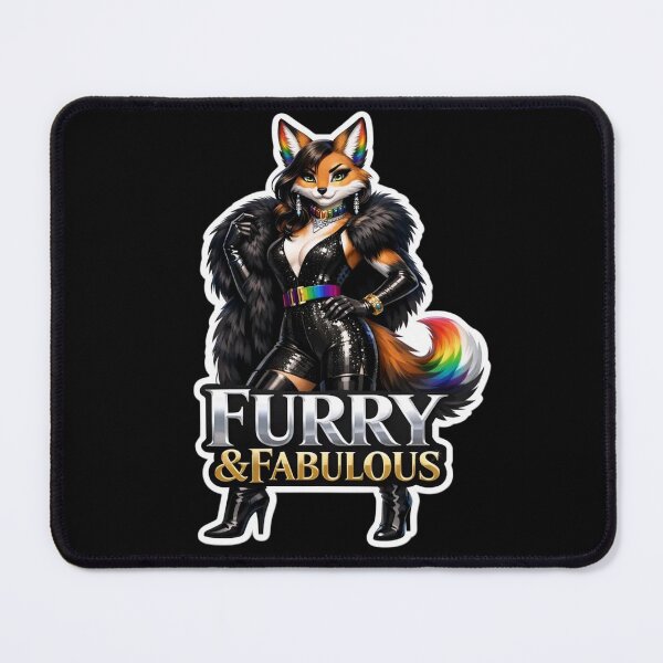 Item preview, Furry And Fabulous | Anthro Fox Pride Fashion Gift designed and sold by Furrenzy.