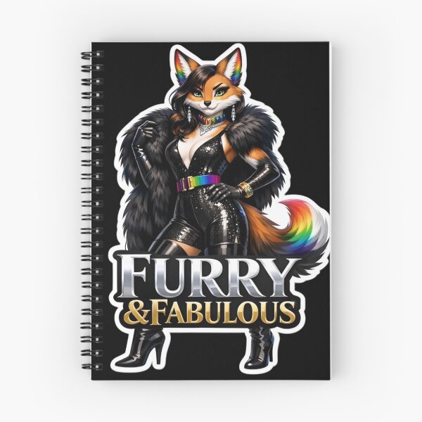 Item preview, Furry And Fabulous | Anthro Fox Pride Fashion Gift designed and sold by Furrenzy.