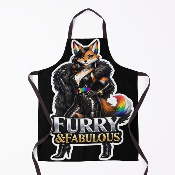 Item preview, Furry And Fabulous | Anthro Fox Pride Fashion Gift designed and sold by Furrenzy.