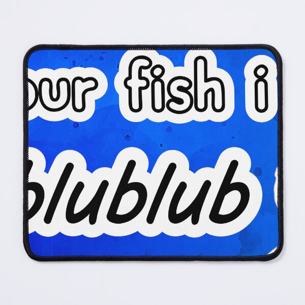 Item preview, tell your fish i said blub | goldfish bumper car sticker magnet designed and sold by noob publishing.