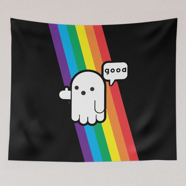 Item preview, GHOST OF APPROVAL - RAINBOW COLORS - GAY PRIDE designed and sold by CuPensky.