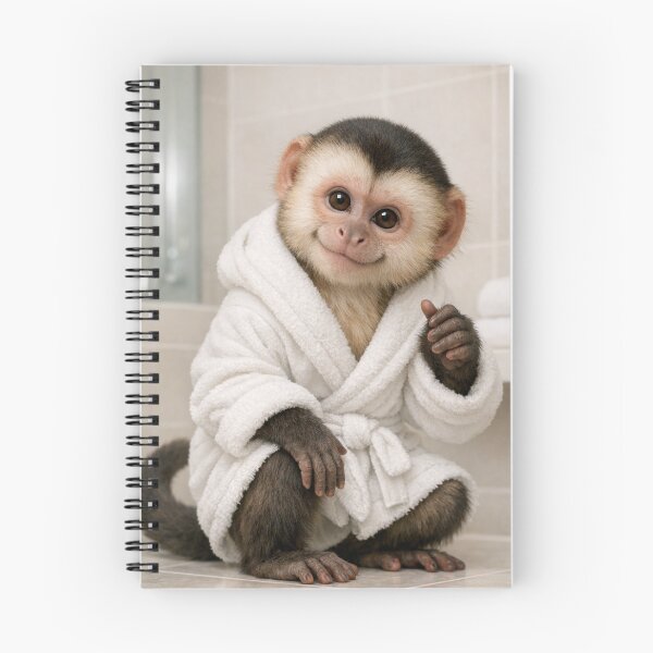 Item preview, Cozy Bathrobe Capuchin Monkey designed and sold by Sillytoe.