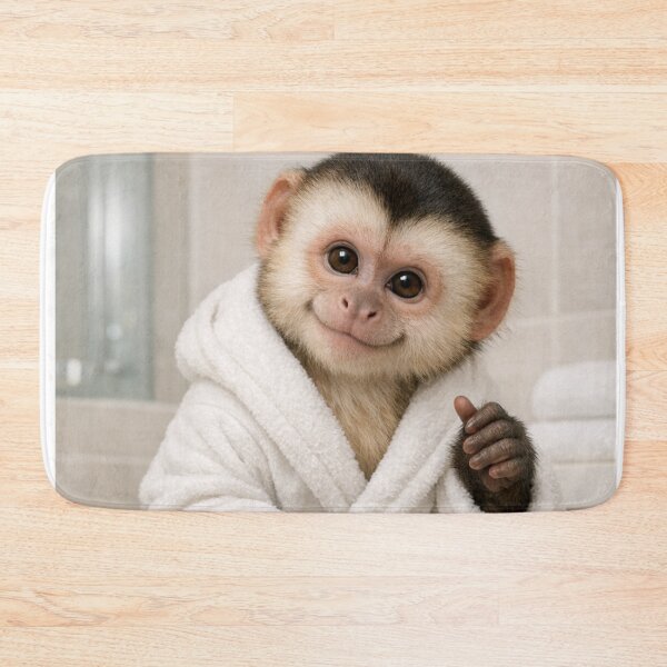 Item preview, Cozy Bathrobe Capuchin Monkey designed and sold by Sillytoe.