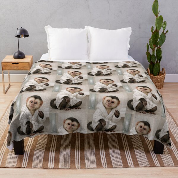 Item preview, Cozy Bathrobe Capuchin Monkey designed and sold by Sillytoe.