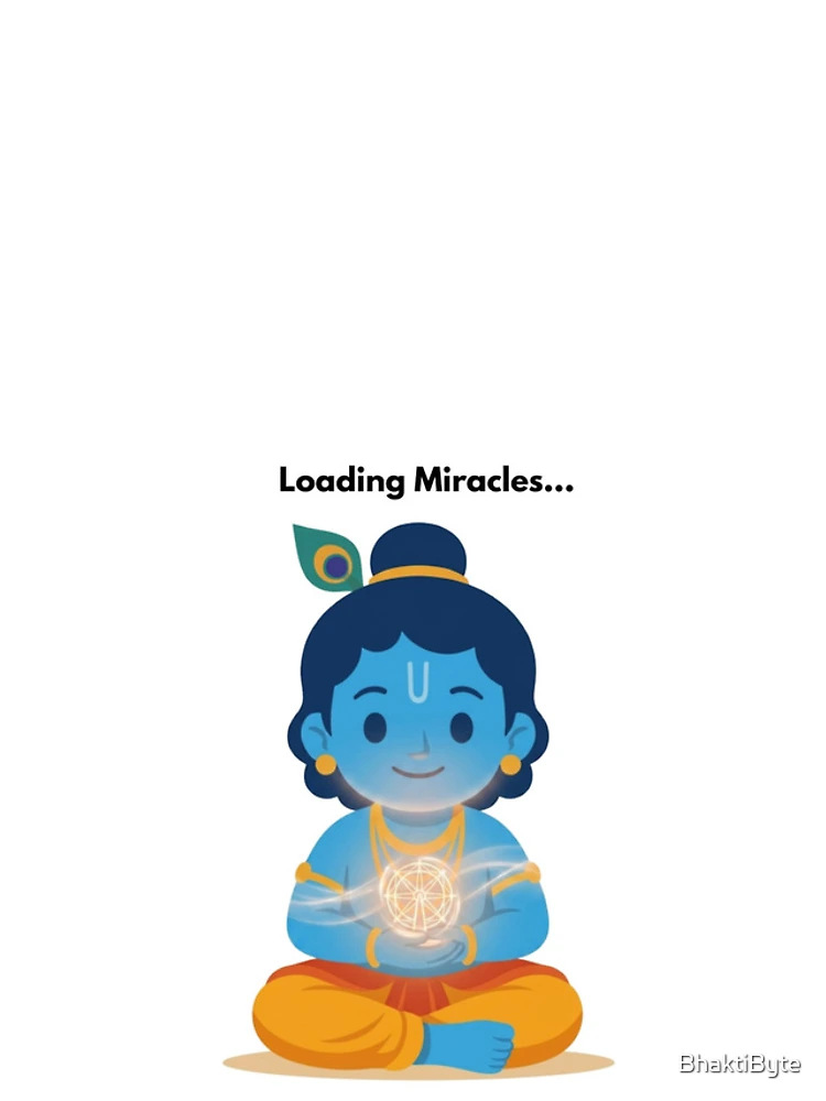 Thumbnail 4 of 4, iPhone Case, loading miracles | Developer Sticker | Inspirational Tech Humor designed and sold by BhaktiByte.