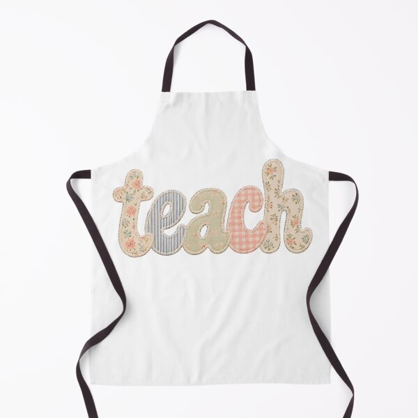Item preview, Vintage Floral Embroidered Teach Typography designed and sold by Auchi_Verse.