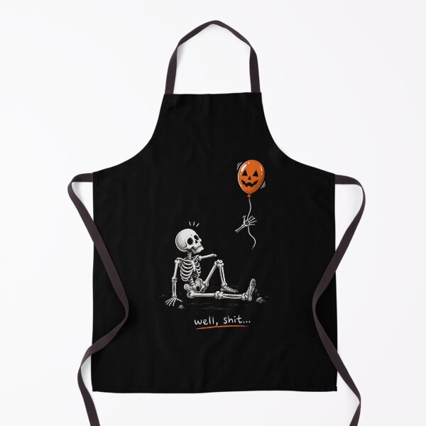Item preview, funny Skeleton Holding Pumpkin Balloon designed and sold by Kladhadredo.