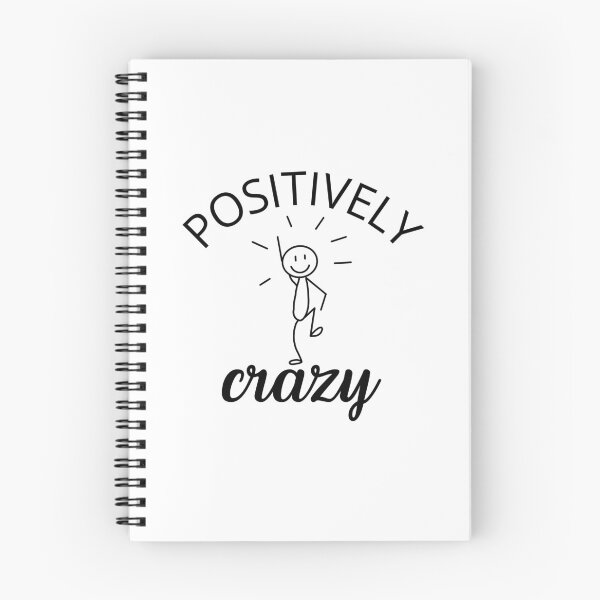 Item preview, Positively Crazy Funny Quirky Typography Design designed and sold by MadeByMira.