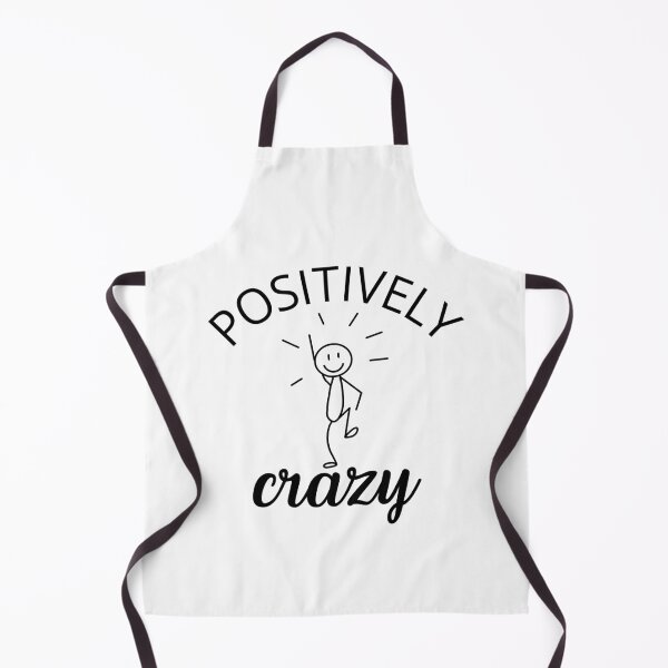 Item preview, Positively Crazy Funny Quirky Typography Design designed and sold by MadeByMira.