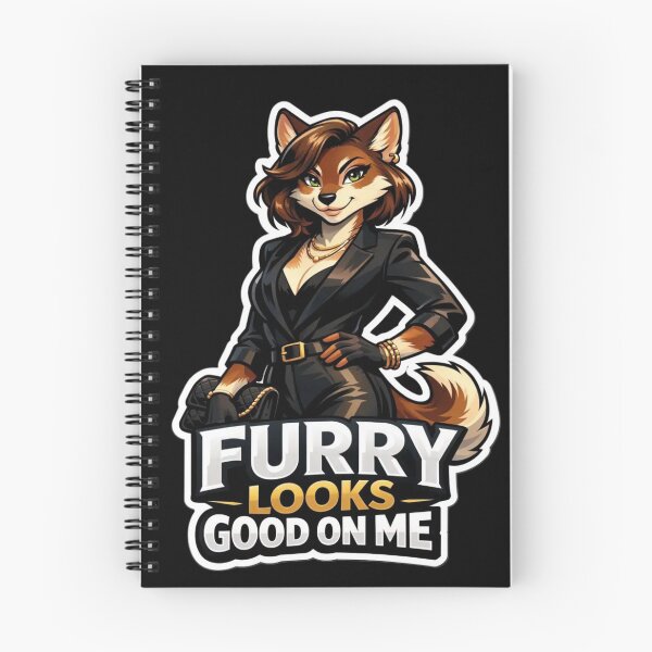 Item preview, Furry Looks Good On Me | Anthro Fox Glam Fashion Gift designed and sold by Furrenzy.