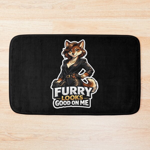 Item preview, Furry Looks Good On Me | Anthro Fox Glam Fashion Gift designed and sold by Furrenzy.