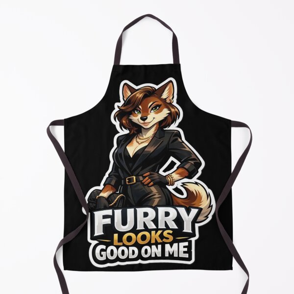 Item preview, Furry Looks Good On Me | Anthro Fox Glam Fashion Gift designed and sold by Furrenzy.