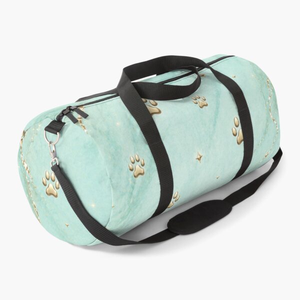 Item preview, Pastel Turquoise Golden Paws – Elegant Pet Lover Design designed and sold by HO•Designs.