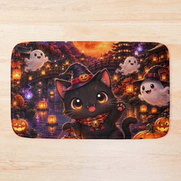 Item preview, Black Cat Halloween designed and sold by TeikunShop.