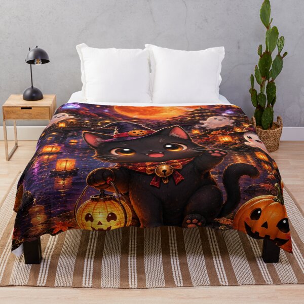 Item preview, Black Cat Halloween designed and sold by TeikunShop.