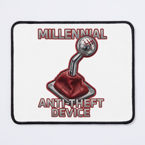 Item preview, Funny Millennial Driver Anti Car Theft Manual Shifter Stick Shift Device designed and sold by Space Ghettos.