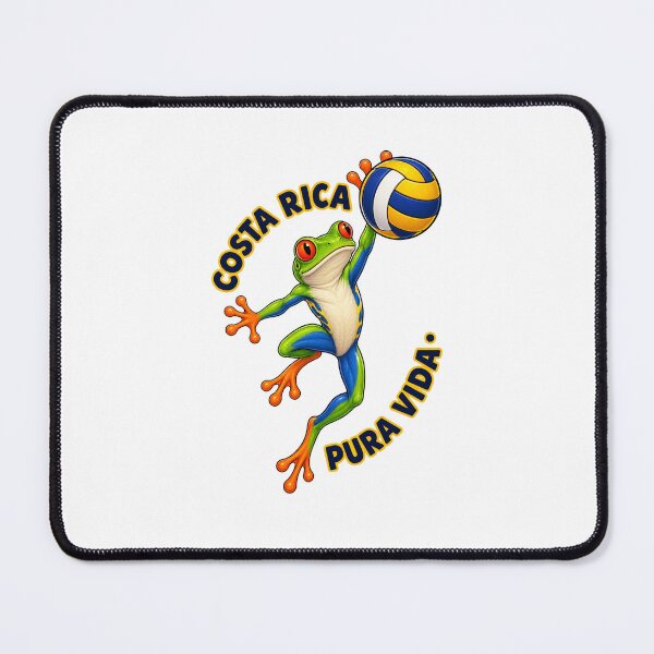 Item preview, Costa Rica Pura Vida Volleyball Frog designed and sold by Volleyball-shop.