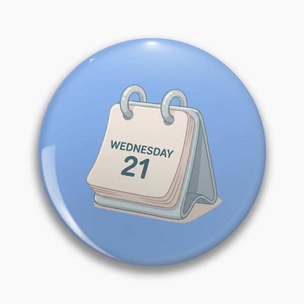 Item preview, Cute Desk Calendar Wednesday 21 Kawaii Aesthetic Illustration designed and sold by Indraokta22.