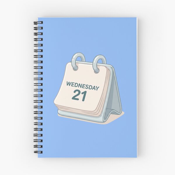 Item preview, Cute Desk Calendar Wednesday 21 Kawaii Aesthetic Illustration designed and sold by Indraokta22.