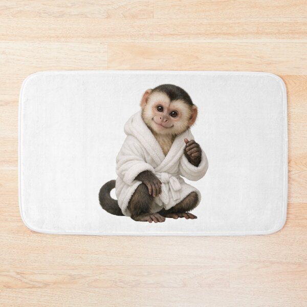 Item preview, Relaxing Bathrobe Capuchin Monkey designed and sold by Sillytoe.