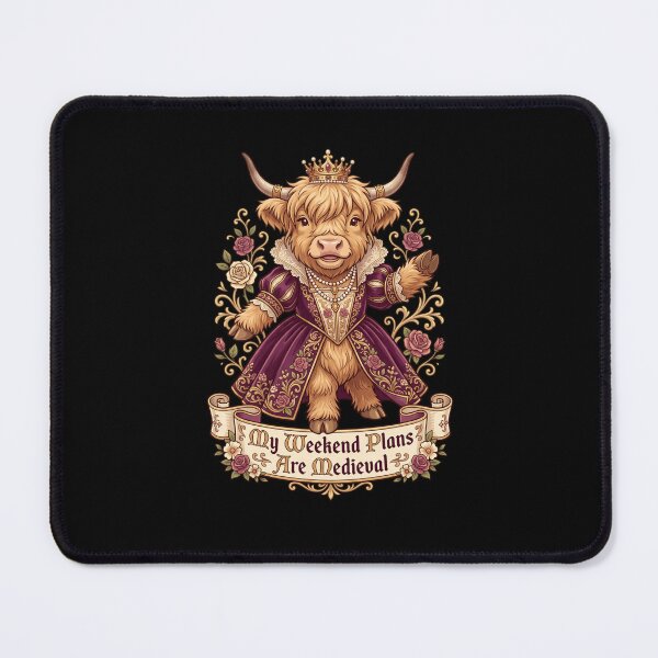 Item preview, My Weekend Plans Are Medieval Highland Cow designed and sold by snowry.