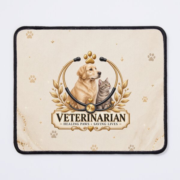 Item preview, Elegant Veterinarian – Golden Paws & Pet Care Design designed and sold by HO•Designs.