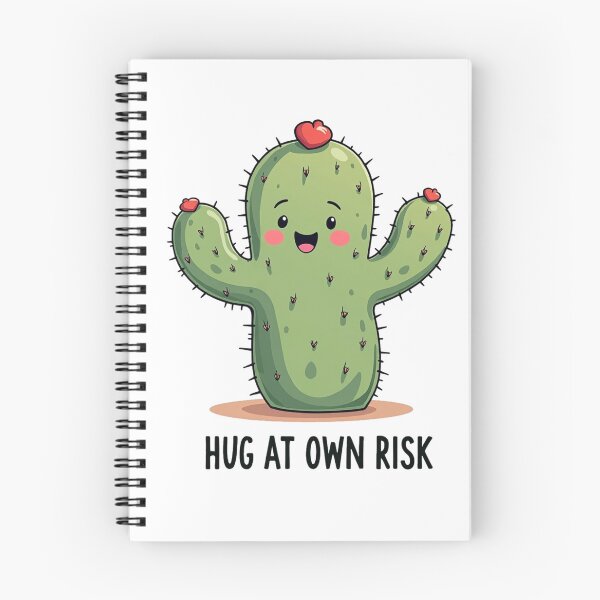 Item preview, Funny cactus with Hug At Own Risk text as a gift designed and sold by Prints by Mat.