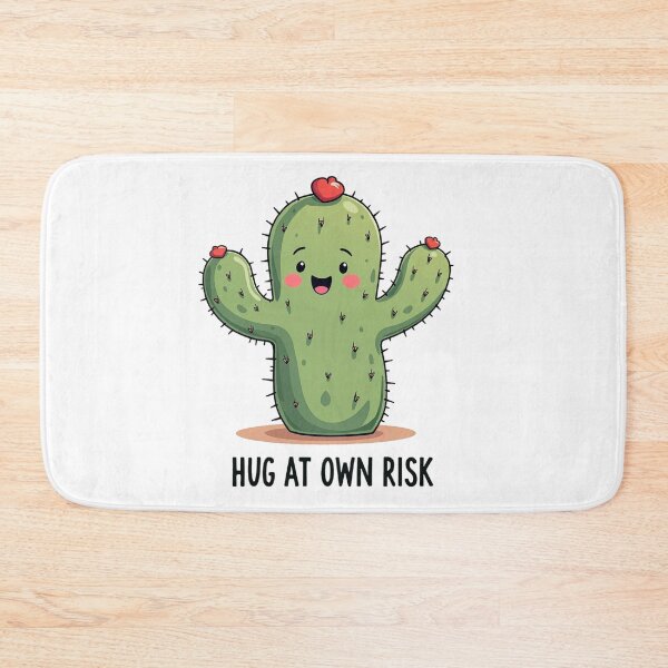 Item preview, Funny cactus with Hug At Own Risk text as a gift designed and sold by Prints by Mat.