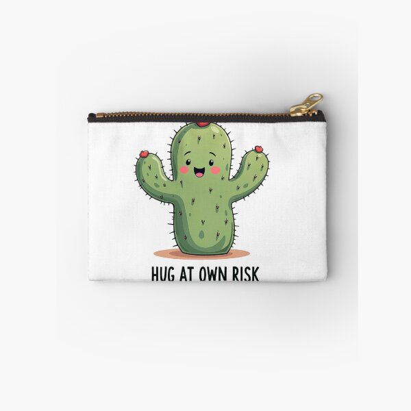 Item preview, Funny cactus with Hug At Own Risk text as a gift designed and sold by Prints by Mat.