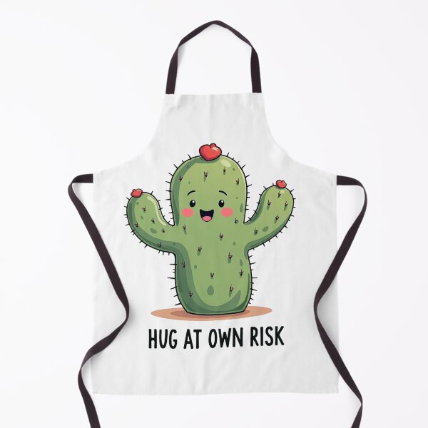 Item preview, Funny cactus with Hug At Own Risk text as a gift designed and sold by Prints by Mat.