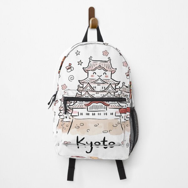 Item preview, Cute Japanese Castle Kyoto Doodle Art designed and sold by RamyGallery.