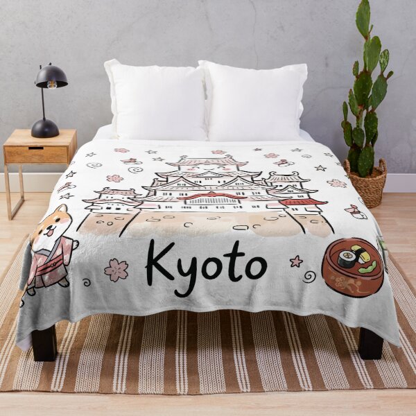 Item preview, Cute Japanese Castle Kyoto Doodle Art designed and sold by RamyGallery.
