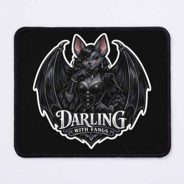 Item preview, Darling With Fangs | Anthro Bat Gothic Fashion Gift designed and sold by Furrenzy.