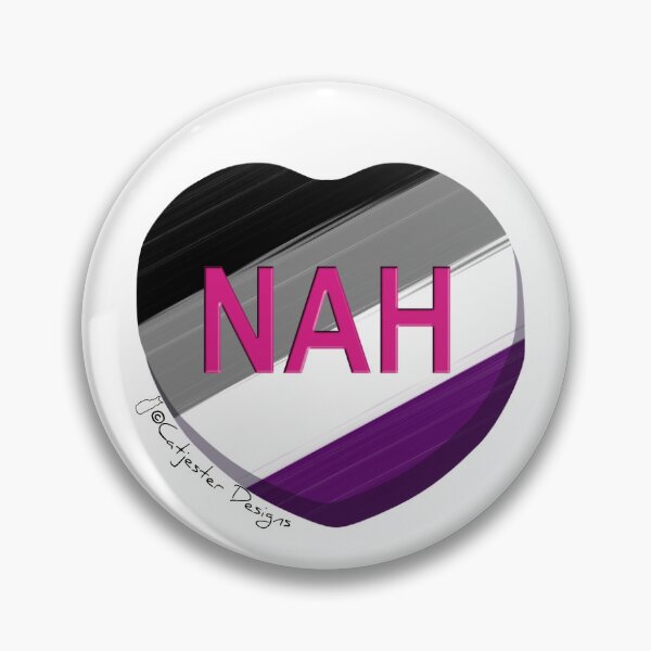 Item preview, NAH Asexual Flag Conversation Heart designed and sold by dragonimp.