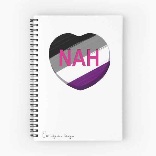 Item preview, NAH Asexual Flag Conversation Heart designed and sold by dragonimp.