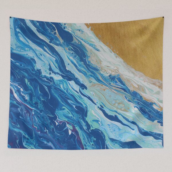 Item preview, Beach Pouring Art designed and sold by Reencantado.