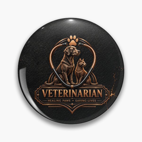 Item preview, Male Veterinarian – Black & Copper Vet Design designed and sold by HO•Designs.