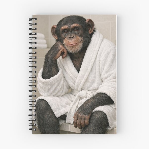 Item preview, Cozy Bathrobe Chimpanzee designed and sold by Sillytoe.