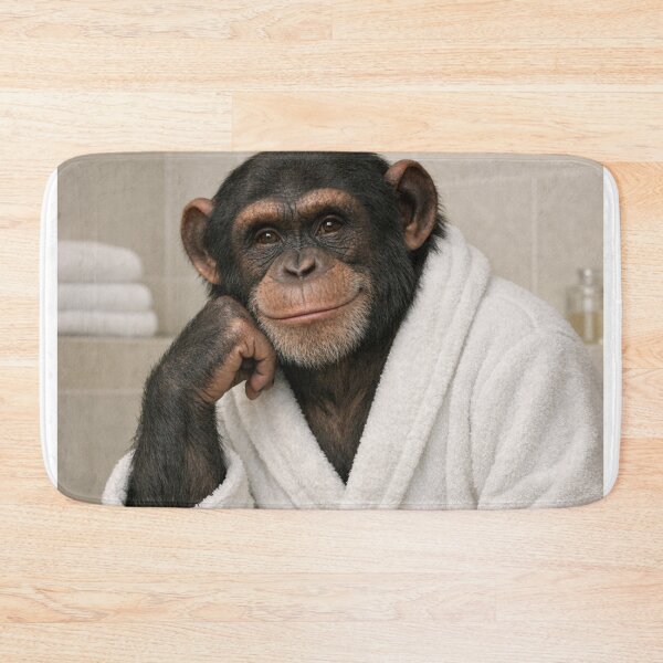 Item preview, Cozy Bathrobe Chimpanzee designed and sold by Sillytoe.