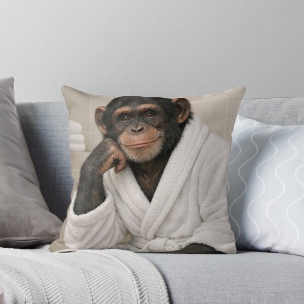 Item preview, Cozy Bathrobe Chimpanzee designed and sold by Sillytoe.