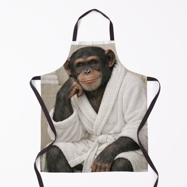 Item preview, Cozy Bathrobe Chimpanzee designed and sold by Sillytoe.
